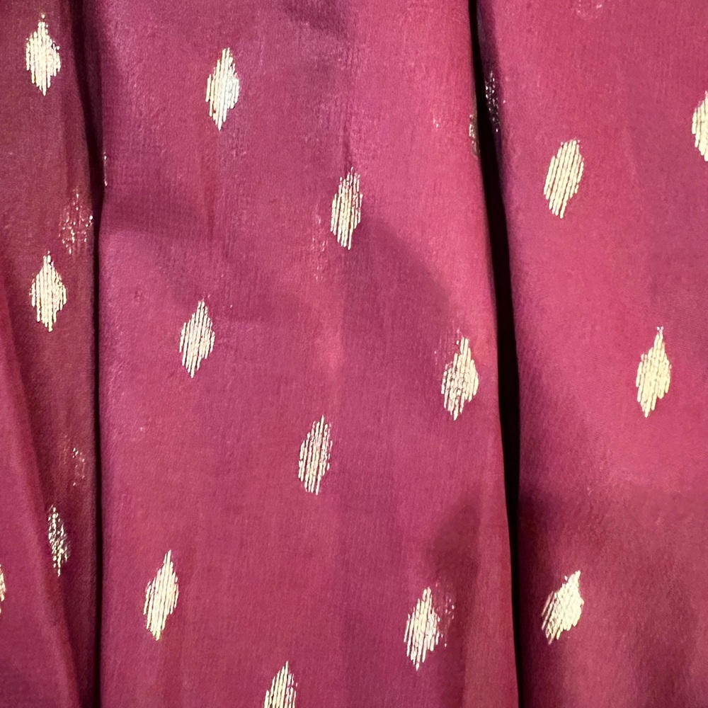 Commense Burgundy Polka-Dot Mini Dress - Picture 9 of 9